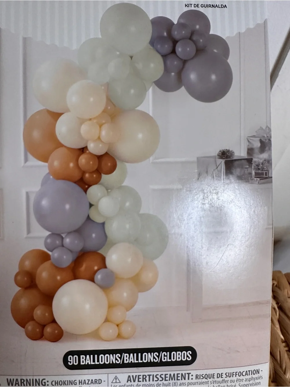 BRAVA! Neutral Pastel Balloon Garland Kit — Cream, Tan & Soft Green brand new